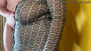 big boobed wife begs for creampie in shaved pussy risking pregnancy side view