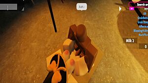 Robloxian häxan Elainaf tar hård svart kuk pounding