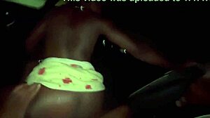 Lola Black goes crazy in Uber with Gucci's third leg pounding her sexy ebony ass wild