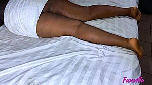 African Bbw Milf Spreads Chubby Legs Craving Huge Black Cock