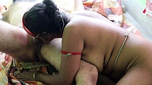 black indian housewife rims husband's anus licks cock before missionary pussy pounding