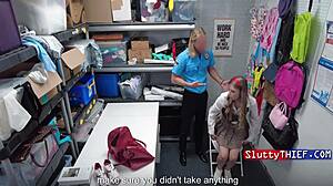 Law student caught stealing sneakers gets punished rough in shop!