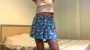 Milf's armpit fetish with heels and trimmed pussy legs