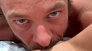 emma hix gives brad newman romantic oral licking