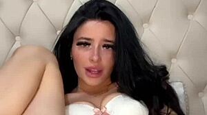 american college coed girlfriend squirts hard in horny solo webcam play