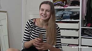 ever wonder how wild romantic lauren fingers her tight german pussy to orgasm?