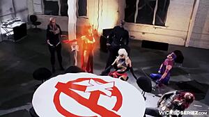 lexi swallow stars in avengers xxx parody deepthroat scene