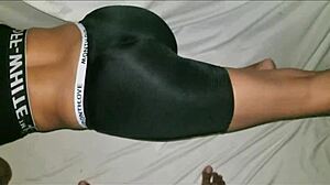 gym coach trains latina on couch then fucks her doggystyle cumshot closeup