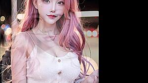 sexy league of legends seraphine cosplay deepthroat compilation