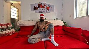 she fulfills his christmas wish fucking plump brazilian bbw in sexy costume