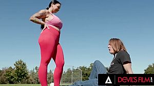 imagine payton preslee's huge tits bouncing wildly as monster cock stretches her tight holes