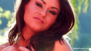 charley chase teases her curves in solo playtime