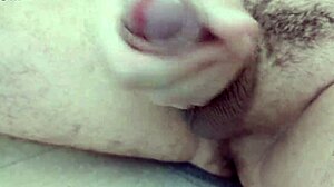 quick solo masturbation close-up in bathroom mirror