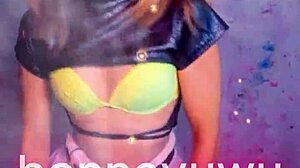 bonneyuwu shakes cute pigtails in sexy white skirt argentina dance 🔥💃