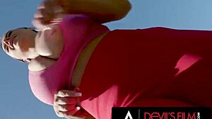 imagine payton preslee's huge tits bouncing wildly as monster cock stretches her tight holes