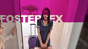 Foster alex coal spanked hard in garage pov