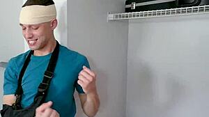 Nurse's Shaved Pussy Craves Deepthroat Blowjob And Creampie Facial