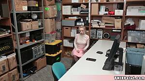 reverend's cute blonde assistant punished with tight pussy fuck