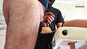 wife, double blowjob cum in mouth with friend in mmf threesome?