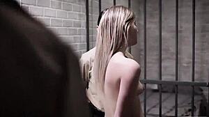 Two officers roughly fuck 18yo petite teen at work