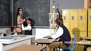 italian teacher rides student cocks on desk mid-lesson?