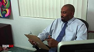 Barbie Sinclair Sucks and Fucks Big Black Cock for Job