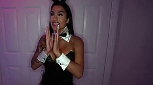 Halloween night egypt's husband watches her take first big black cock with kaby snow