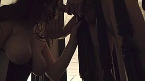 watch lilibet saunders gag on cock in sloppy deepthroat face fuck