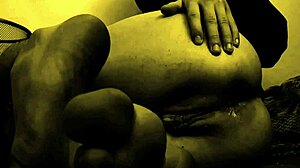 Erotic Solo Masturbation with Wet Hairy Pussy and Huge Dildo Anal