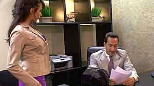 secretary slut, bend over so i can fuck that gaping ass?