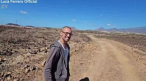 couple films homemade outdoor hardcore deepthroat creampie fuck in yellow mountain desert