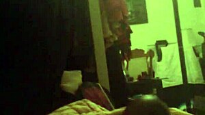 shemale strokes big black cock to explosive cumshot solo