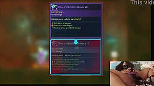 chubby ebony gamer fucked deep with dildo while playing dead cells