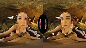 imagine deepthroating brunette in prehistoric cave pov ride