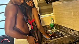 i pound skinny ebony ass kitchen style