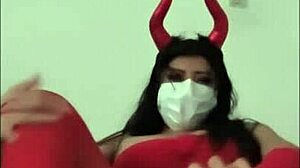 my devil costume turns me into innocent novice whore amateur style