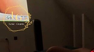 Chubby stepmom Lexie Grants toys pussy then deepthroat blowjob