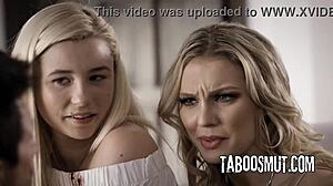 step-daddy interviews kenzie taylor carolina sweets in taboo lingerie casting threesome