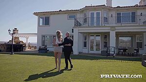 Private Com: Millie Morgan Gags On Offer With Deepthroat Facial Ride