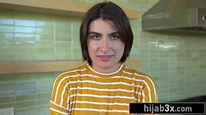 hey this sexy arab teen tries sucking cock first time ever