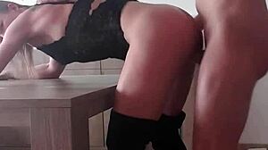 wanna fuck hot milf bent over desk boots?