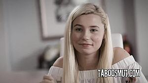 step-daddy interviews kenzie taylor carolina sweets in taboo lingerie casting threesome