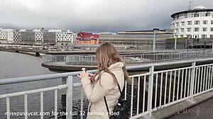 holiday in stockholm! 3-way lesbian glowstick pussy gaping party