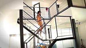 Liv Aguilera's Latina Tongue Catches Deepthroat Facial Load