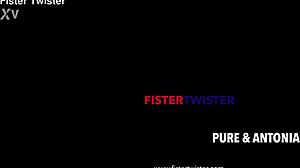 lesbian fisting stretches hot blonde's shaved pussy wide open