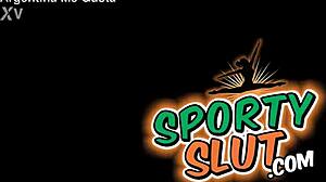 Round ass teen squeezes cameltoe in tight yoga shorts at gym 💦😍