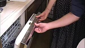 Big titted granny deepthroats sucks and fucks cumshots