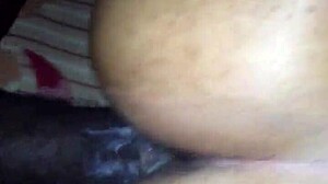 Naija pussy creampied bent over my huge monster cock