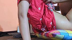 shy curvy bride cheats fucking delivery boy's bbc in bedroom quickie 😏💍