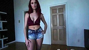 Stepbro blackmails pretty sis into riding cock?